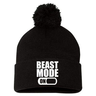 Beast Mode Pom Pom 12in Knit Beanie