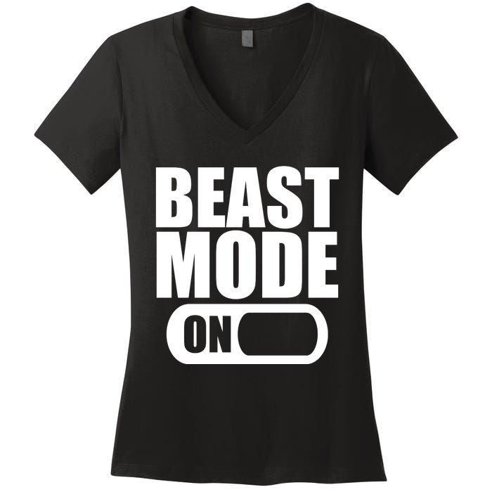 Beast Mode Women's V-Neck T-Shirt