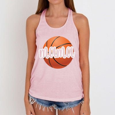 Basketball Mama Basketball Mom Of A Basketball Player Gift Women's Knotted Racerback Tank