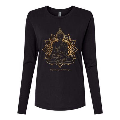 Buddha Mandala Buddhist Mindfulness Buddhism Spiritual Womens Cotton Relaxed Long Sleeve T-Shirt