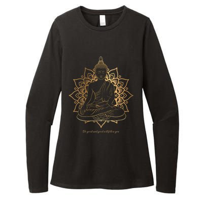 Buddha Mandala Buddhist Mindfulness Buddhism Spiritual Womens CVC Long Sleeve Shirt