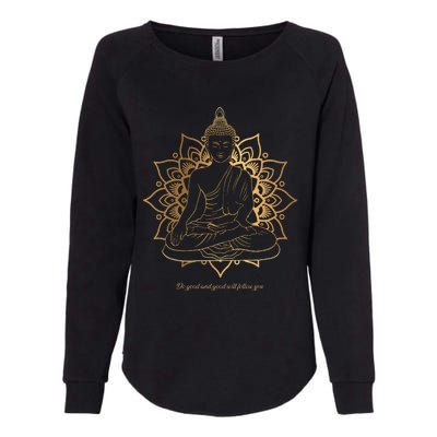 Buddha Mandala Buddhist Mindfulness Buddhism Spiritual Womens California Wash Sweatshirt