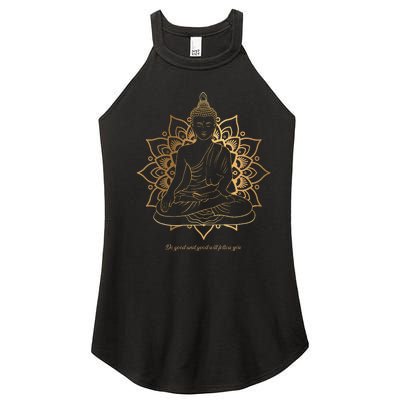 Buddha Mandala Buddhist Mindfulness Buddhism Spiritual Women's Perfect Tri Rocker Tank