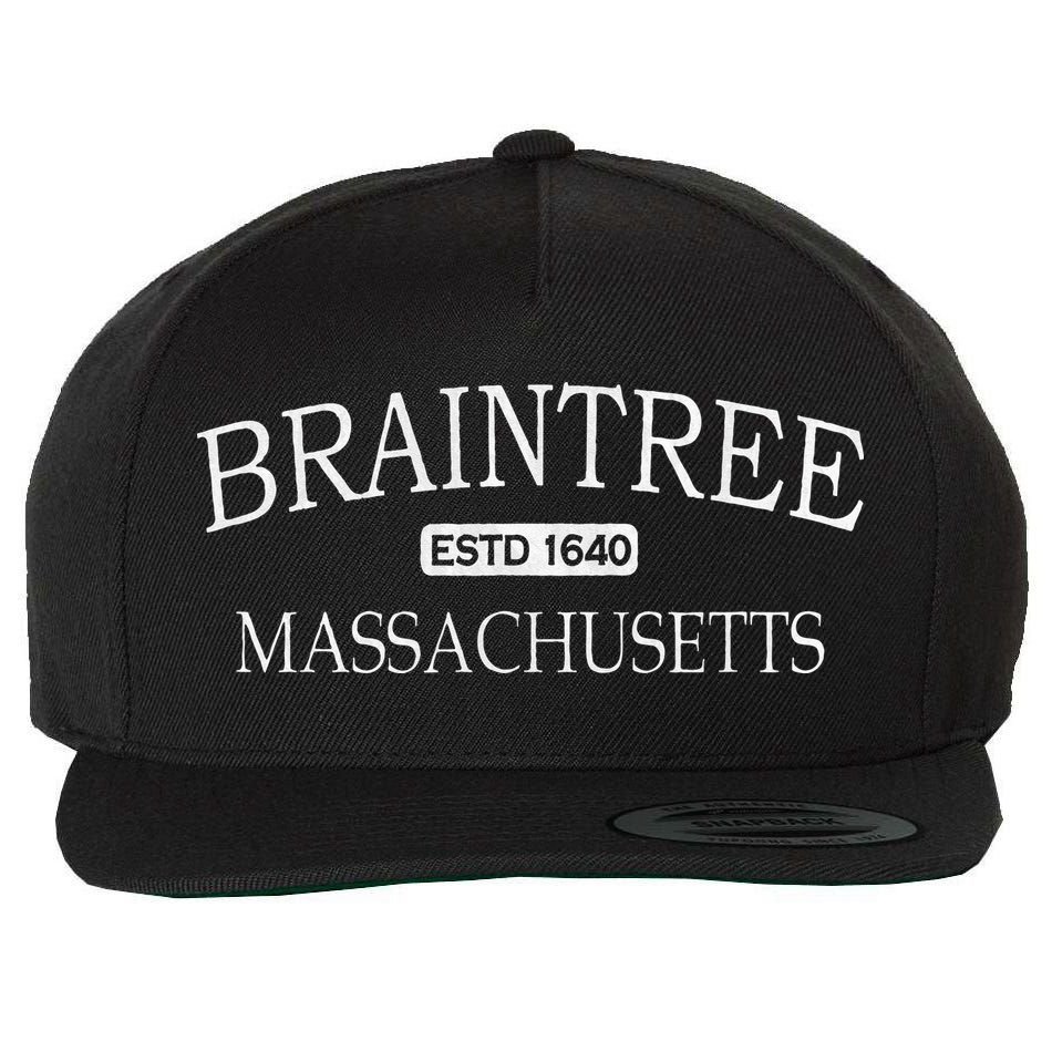 Braintree Massachusetts Braintree MA Wool Snapback Cap