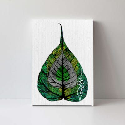 Buddha Meditation Bodhi Leaf Unalome Canvas