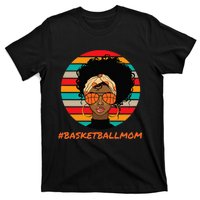 Basketball Mom Black  African American Afro T-Shirt