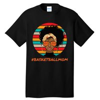 Basketball Mom Black  African American Afro Tall T-Shirt