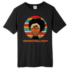 Basketball Mom Black  African American Afro Tall Fusion ChromaSoft Performance T-Shirt