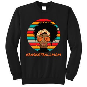 Basketball Mom Black  African American Afro Tall Sweatshirt