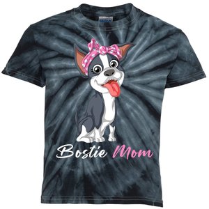 Bostie Mom Kids Tie-Dye T-Shirt