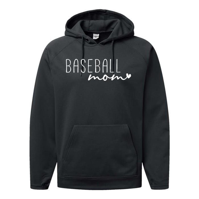 Baseball Mom Performance Fleece Hoodie