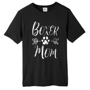 Boxer Mom Boxer Dog Lover Owner Funny Boxer Dog Mom Tall Fusion ChromaSoft Performance T-Shirt