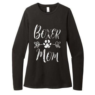 Boxer Mom Boxer Dog Lover Owner Funny Boxer Dog Mom Womens CVC Long Sleeve Shirt