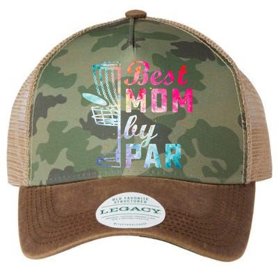 Best Mom By Par Disc Golf Frisbee Golfer Cool Legacy Tie Dye Trucker Hat