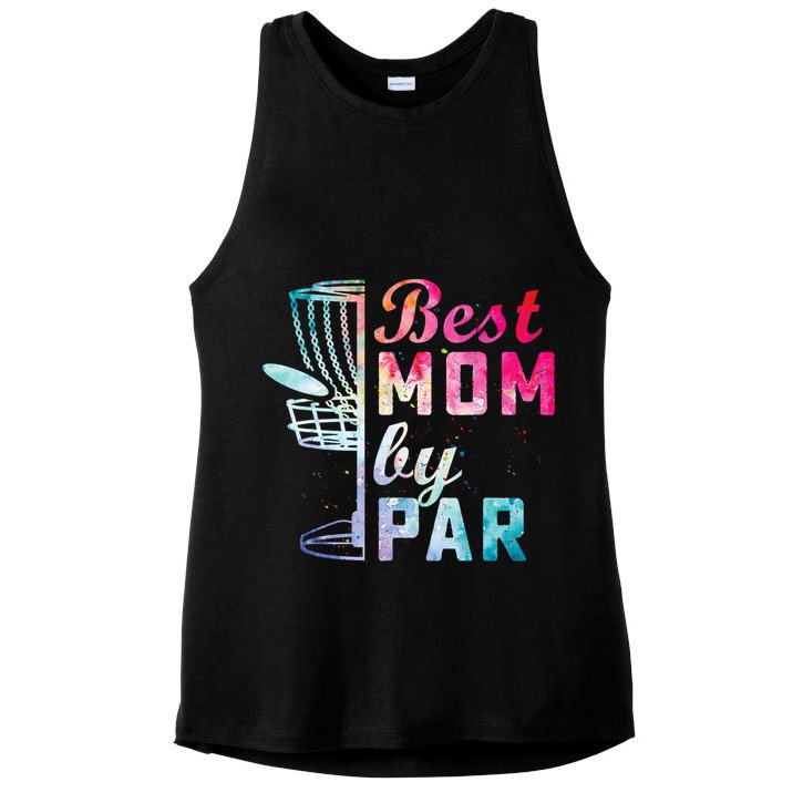 Best Mom By Par Disc Golf Frisbee Golfer Cool Ladies PosiCharge Tri-Blend Wicking Tank
