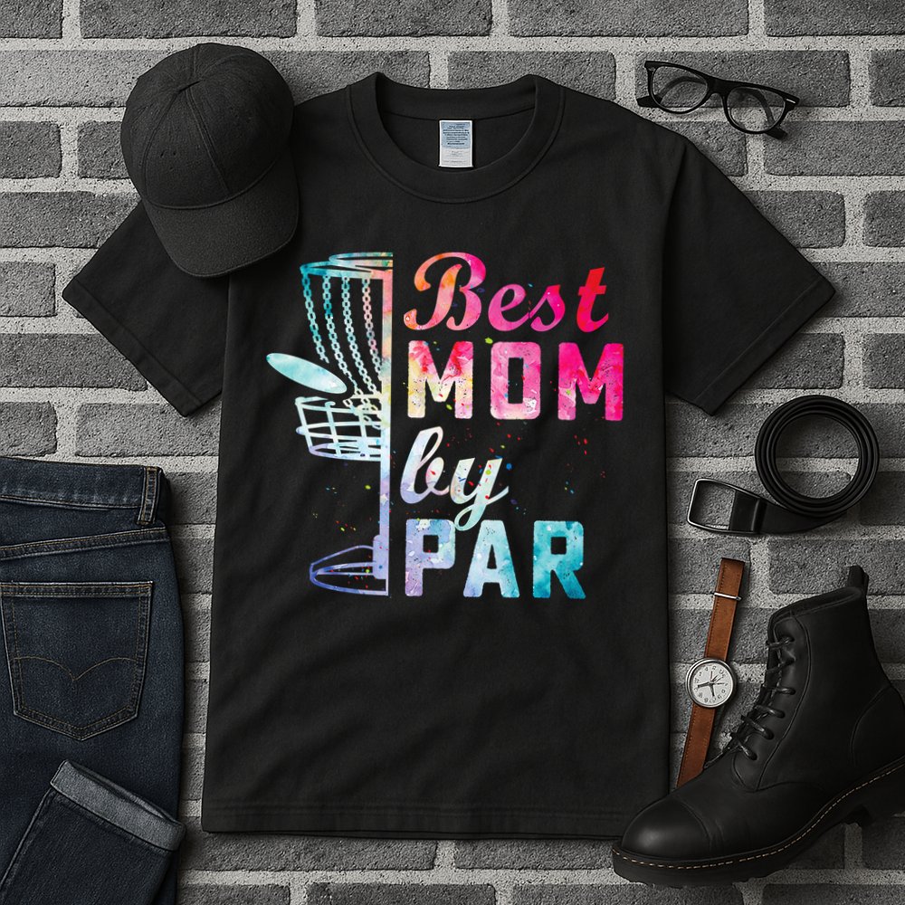 Best Mom By Par Disc Golf Frisbee Golfer Cool Tall T-Shirt