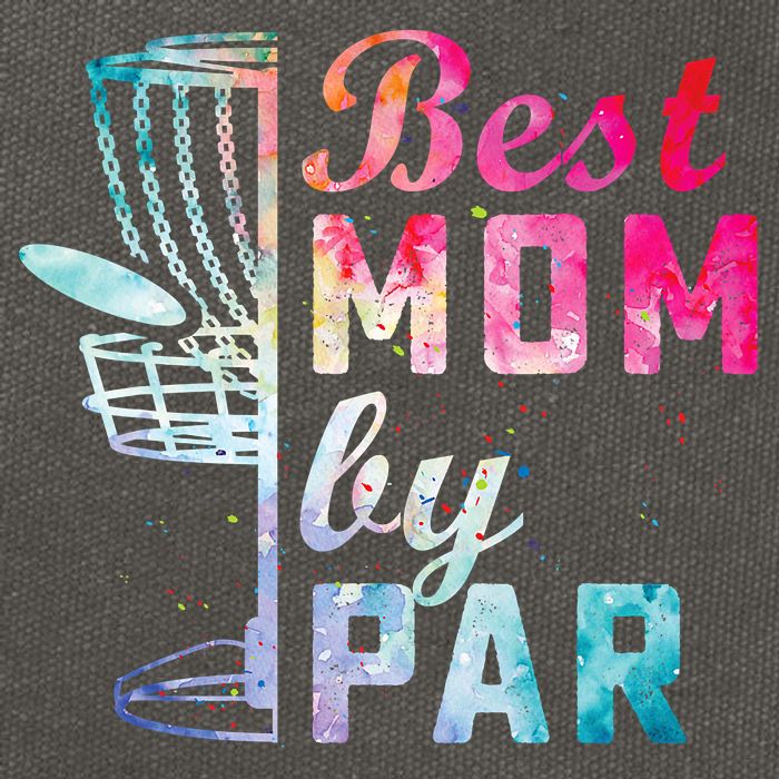 Best Mom By Par Disc Golf Frisbee Golfer Cool Cotton Canvas Backpack