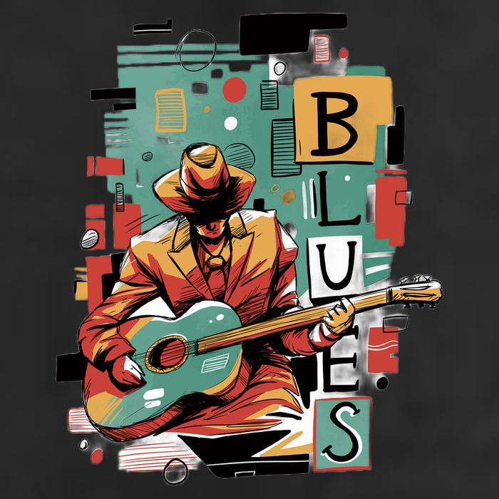 Blues Music Cool Comfort Performance Bucket Hat