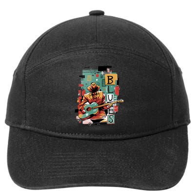 Blues Music 7-Panel Snapback Hat