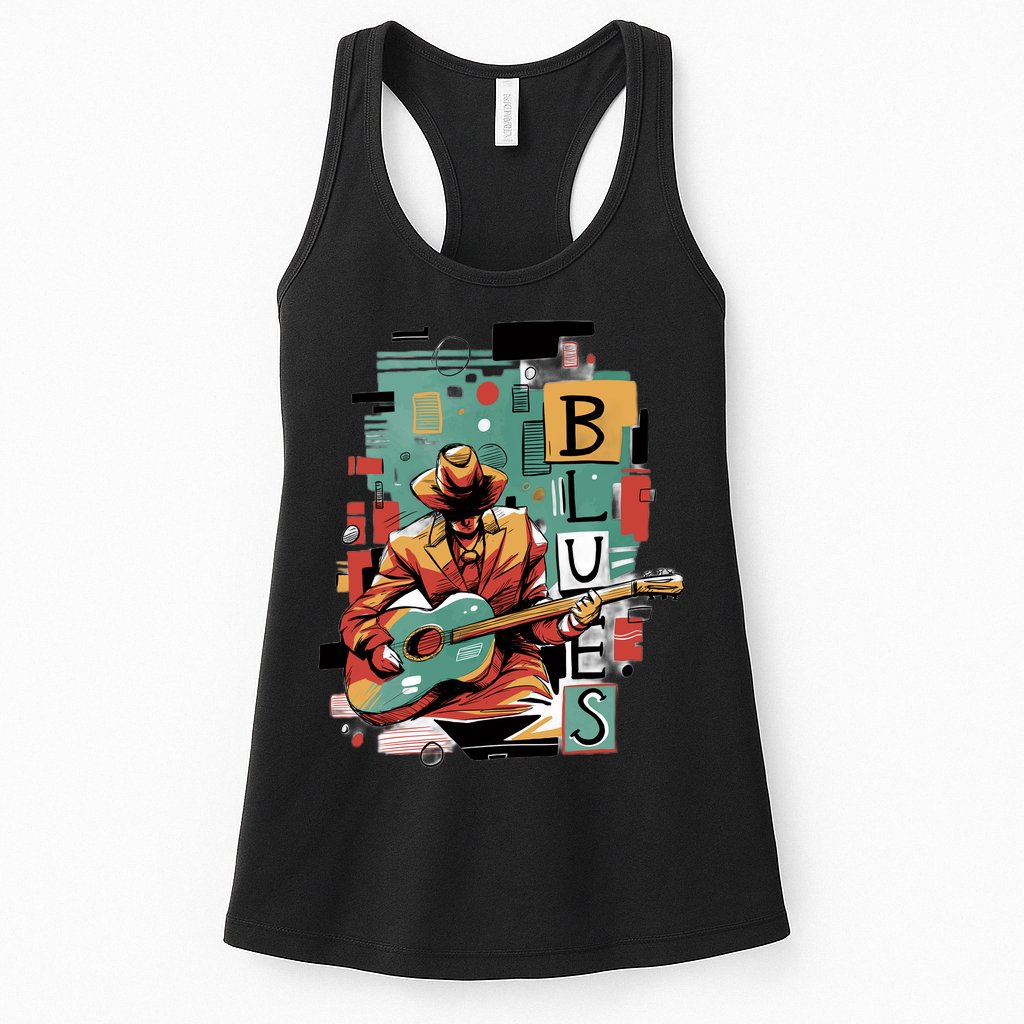 Blues Music Womens Tank Top