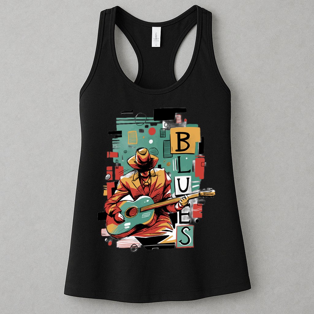 Blues Music Womens Tank Top