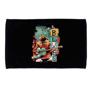 Blues Music Microfiber Hand Towel