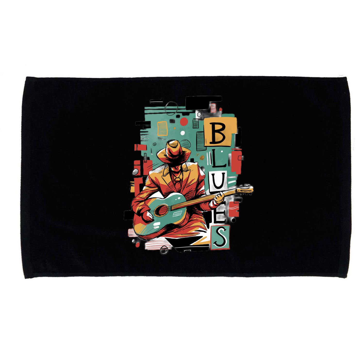 Blues Music Microfiber Hand Towel