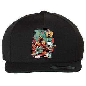 Blues Music Wool Snapback Cap