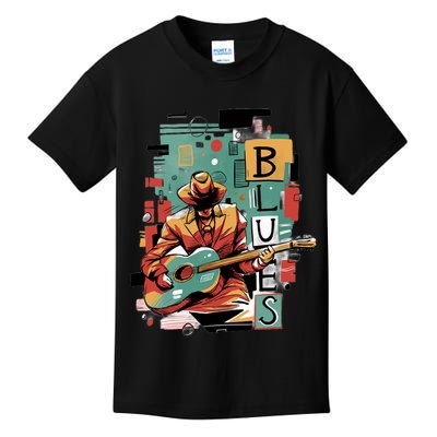 Blues Music Kids T-Shirt