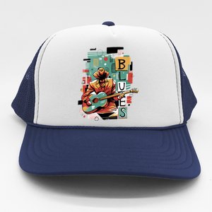 Blues Music Trucker Hat