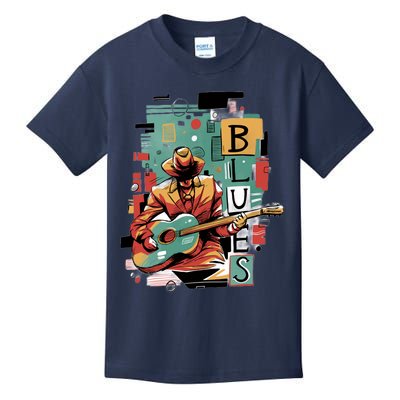 Blues Music Kids T-Shirt