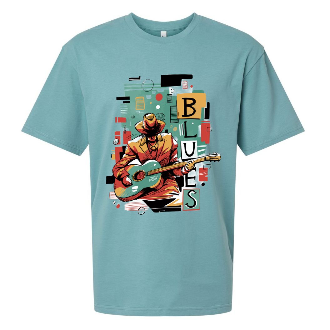 Blues Music Sueded Cloud Jersey T-Shirt
