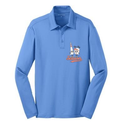 Baseball Mom Silk Touch Performance Long Sleeve Polo