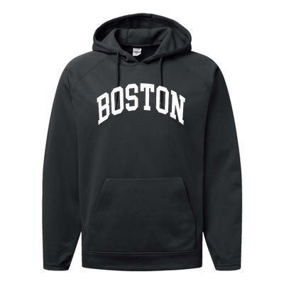 Boston Massachusetts Performance Fleece Hoodie