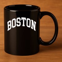 Boston Massachusetts 11oz C Handle Ceramic Mug