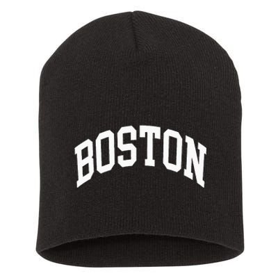 Boston Massachusetts Short Acrylic Beanie