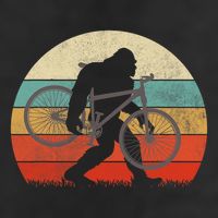 Bigfoot Mountain Bike Funny Mtb Biking Cycling Sasquatch Garment-Dyed Heavyweight T-Shirt