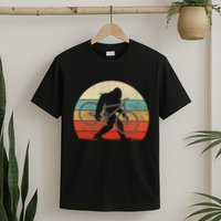 Bigfoot Mountain Bike Funny Mtb Biking Cycling Sasquatch T-Shirt