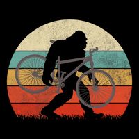 Bigfoot Mountain Bike Funny Mtb Biking Cycling Sasquatch City Backpack