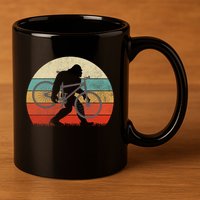 Bigfoot Mountain Bike Funny Mtb Biking Cycling Sasquatch 11oz C Handle Ceramic Mug