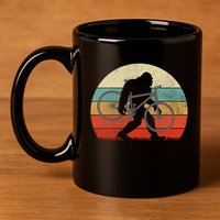 Bigfoot Mountain Bike Funny Mtb Biking Cycling Sasquatch 11oz C Handle Ceramic Mug