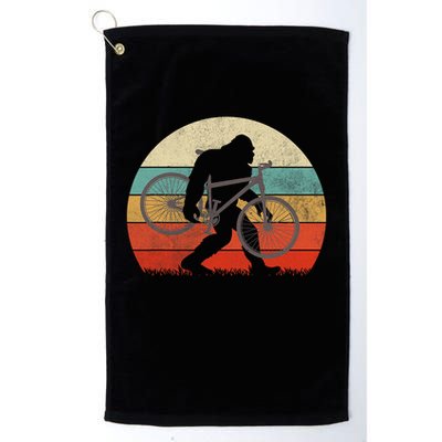 Bigfoot Mountain Bike Funny Mtb Biking Cycling Sasquatch Golf Towel