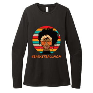 Basketball Mom Black  African American Afro Womens CVC Long Sleeve Shirt