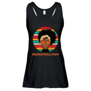 Basketball Mom Black  African American Afro Ladies Essential Flowy Tank