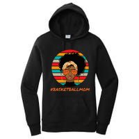 Basketball Mom Black  African American Afro Women's Pullover Hoodie