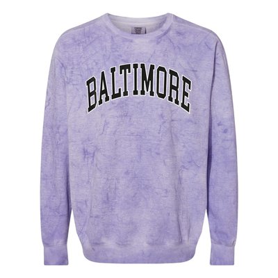 Baltimore Maryland Colorblast Crewneck Sweatshirt