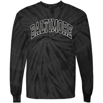 Baltimore Maryland Tie-Dye Long Sleeve Shirt