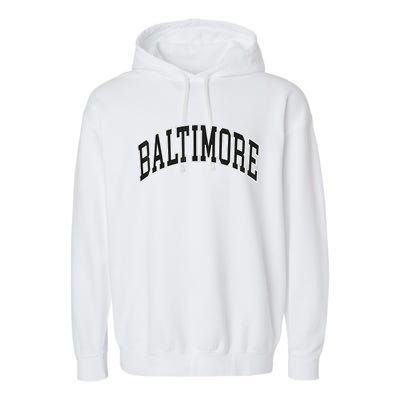 Baltimore Maryland Garment-Dyed Fleece Hoodie