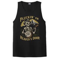 Bluegrass Music Banjo Skeleton Pluckin On Heavens Door PosiCharge Competitor Tank