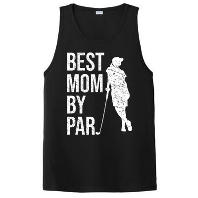 Best Mom By Par Funny Golfing Mom Loves Golf Mother's Day Gift PosiCharge Competitor Tank